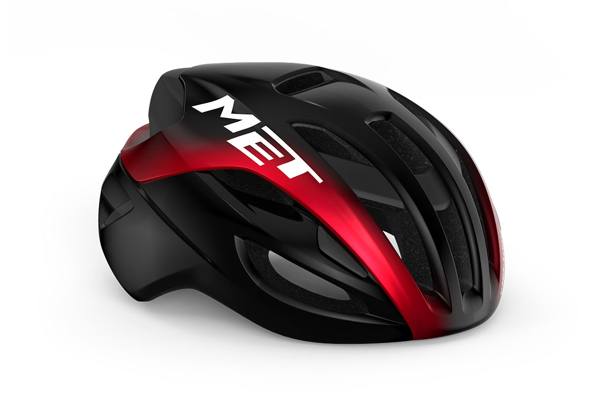 Шлем Met RIVALE MIPS CE размер L (58-61), black red metallic/glossy, черно-красный металлик глянцевый фото 2