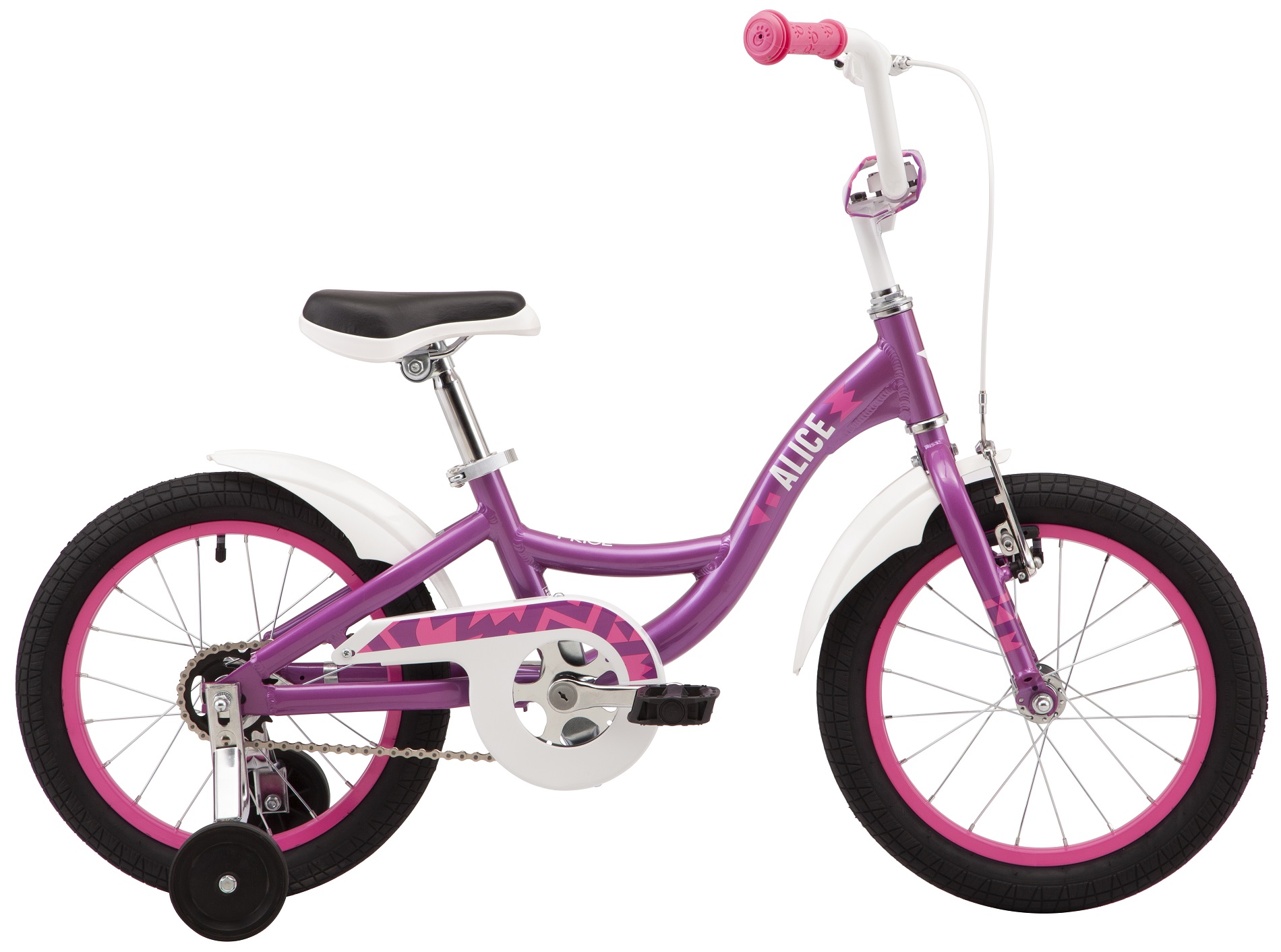 Велосипед 16" Pride ALICE 16 2021 фиолетовый фото 