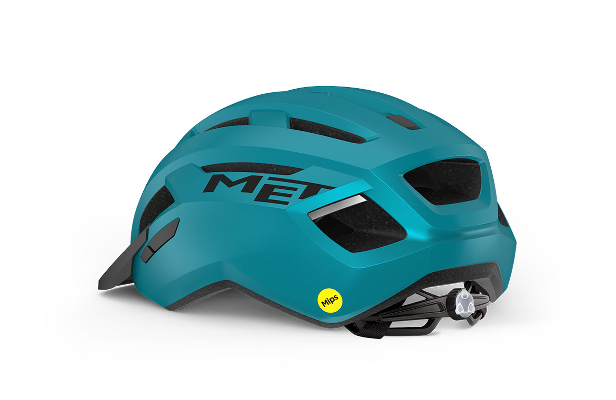 Шлем Met ALLROAD MIPS CE размер M (56-58), teal blue matt, бирюзовый матовый фото 3