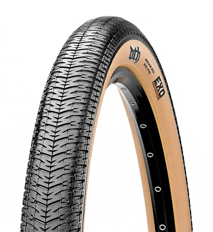Покришка 26x2.30 Maxxis DTH, 60TPI, Wire, EXO/TANWALL фото 