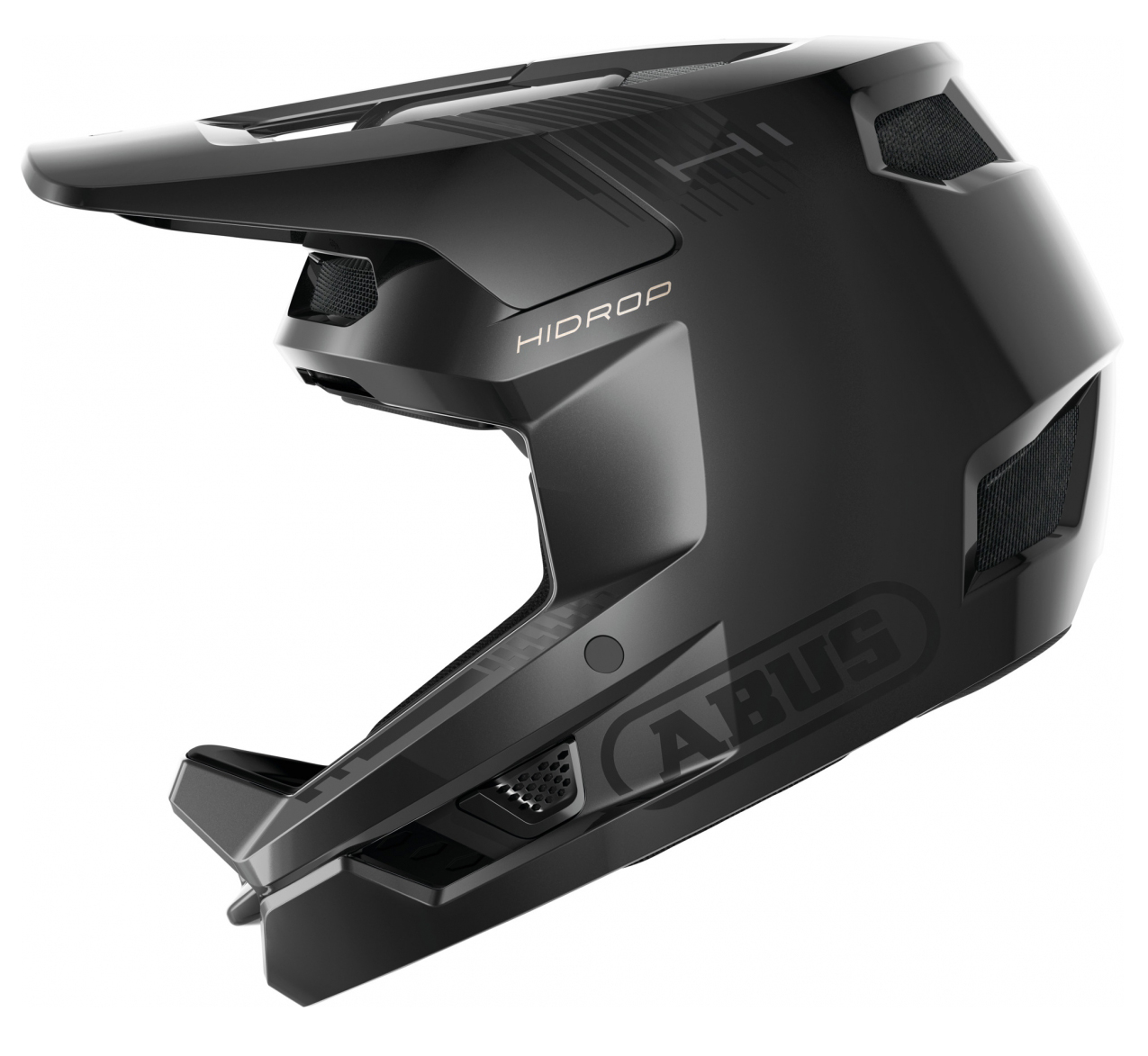 Шлем ABUS HIDROP, размер XL (61-62 см), Shiny Black, черный фото 2