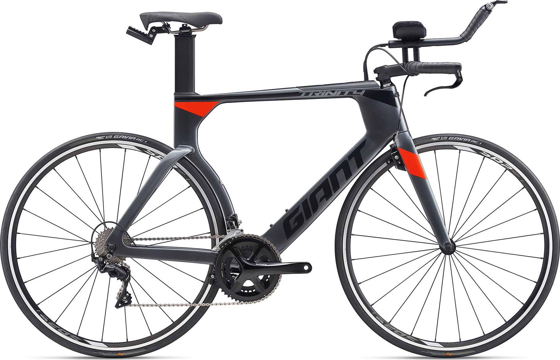 Велосипед 28" Giant TRINITY ADVANCED рама - L Charcoal/Neon Red A0 фото 