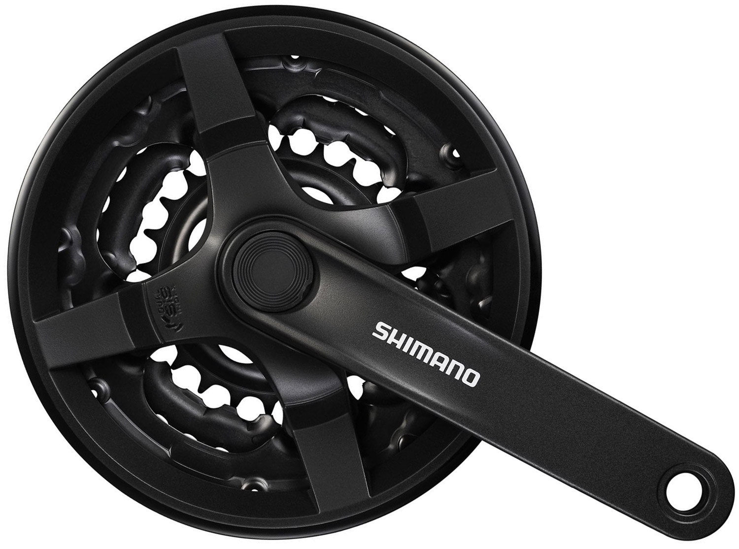 Фотография Шатуны Shimano FC-TY301, 150 мм, 3х6/7/8, 42x34x24, защита звезд Шатуны Shimano FC-TY301, 150 мм, 3х6/7/8, 42x34x24, защита звезд фото