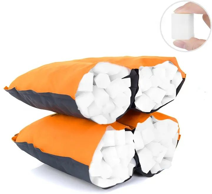 Подушка самонадувна Naturehike Sponge Automatic NH17A001-L, 46x27x9,5 см, блакитна фото 3