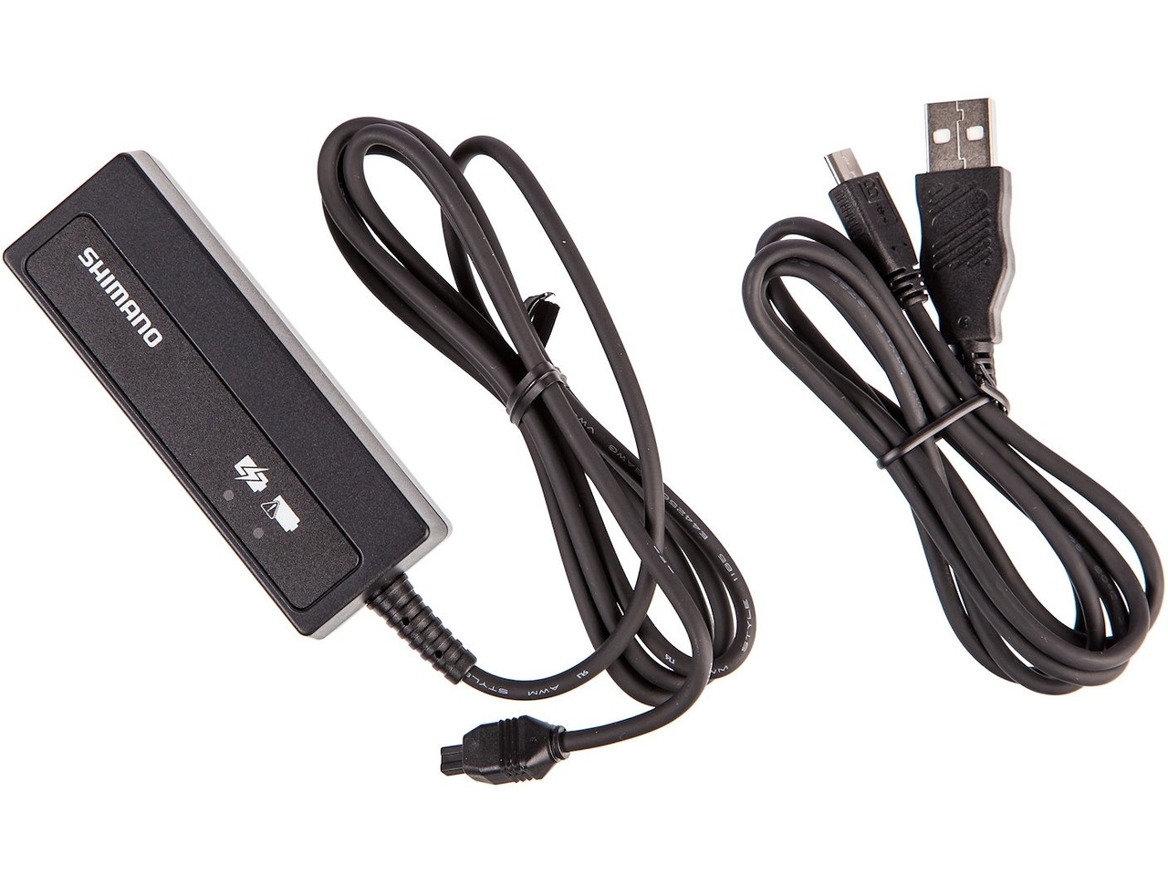 Зарядное устройство Shimano SM-BCR2 для батареи SMBTR2A, встроенный тип, кабель USB в комплекте фото 