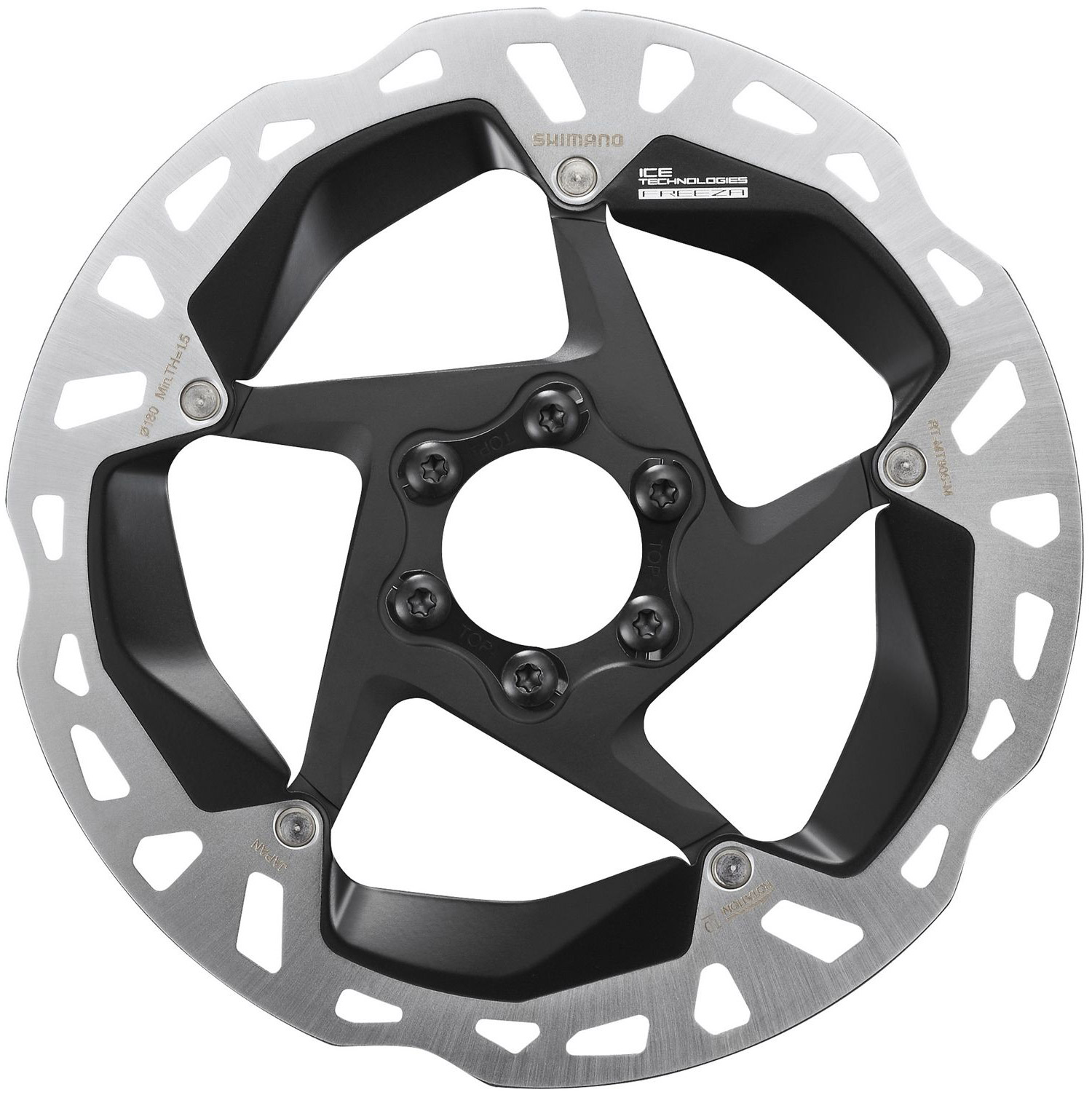 Ротор Shimano RT-MT905-M ICE TECH FREEZA, 180 мм, 6 болтів фото 