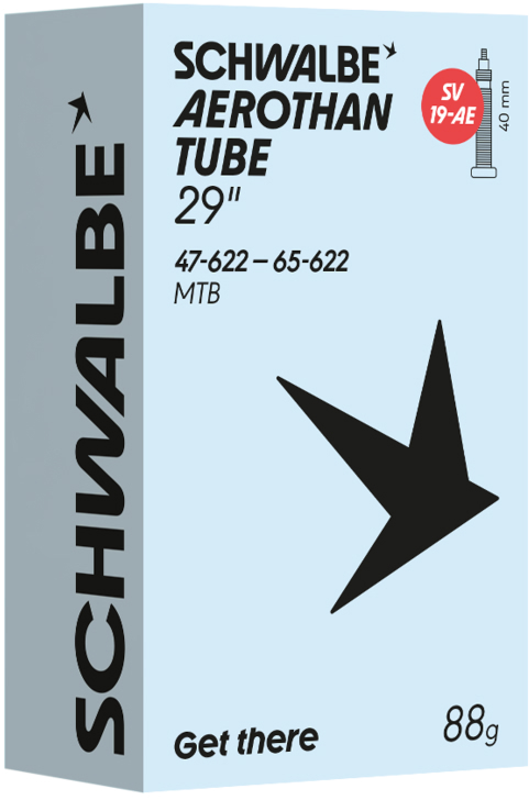 Камера TPU 29"/28" (47/65-622) Schwalbe SV19-AE AEROTHAN, Alu 40mm фото 