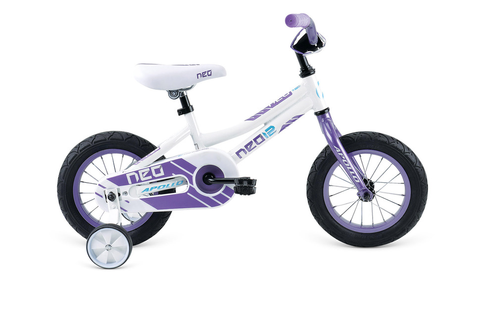 Велосипед 12" Apollo NEO girls gloss White/gloss Lavender фото 