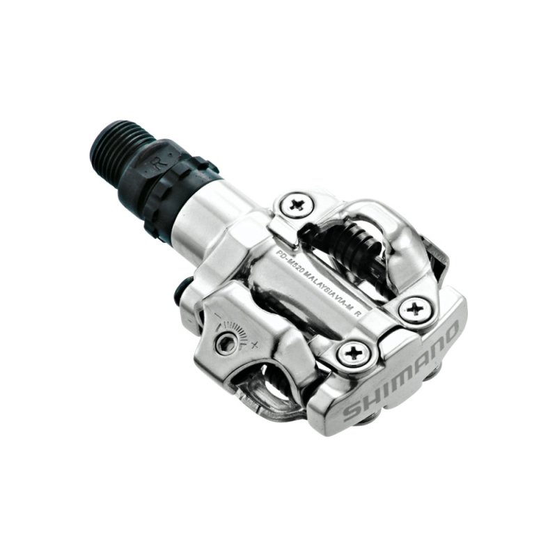 Фотографія Педалі Shimano PD-M520 MTB SPD, срібляста 1 Педалі Shimano PD-M520 MTB SPD, срібляста фото 1
