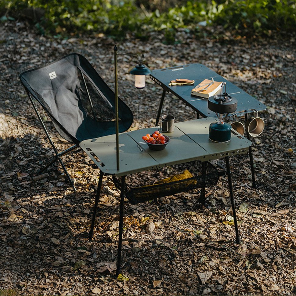 Стіл складаний Naturehike CNK2450JJ025, 80х4036/54 см, чорний фото 5