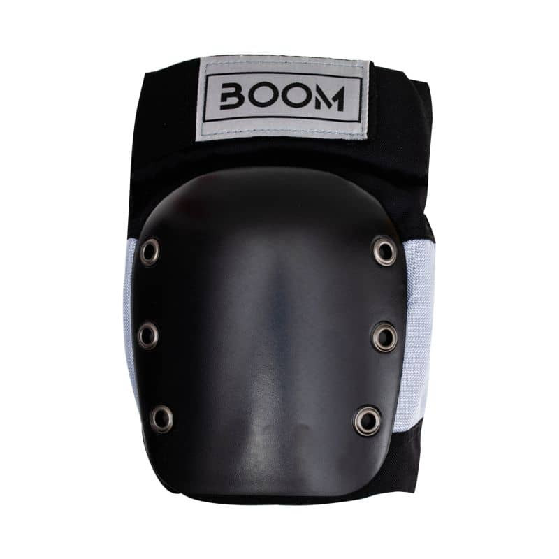Защита для колен Boom Solid Black/Silver S фото 