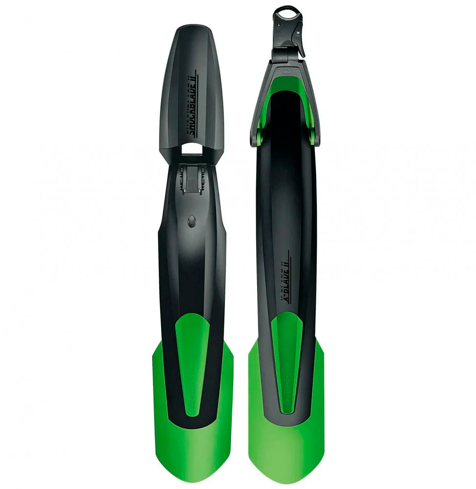 Комплект крыльев 27.5"-29" SKS BLADE-SET, черно-зеленые фото 1