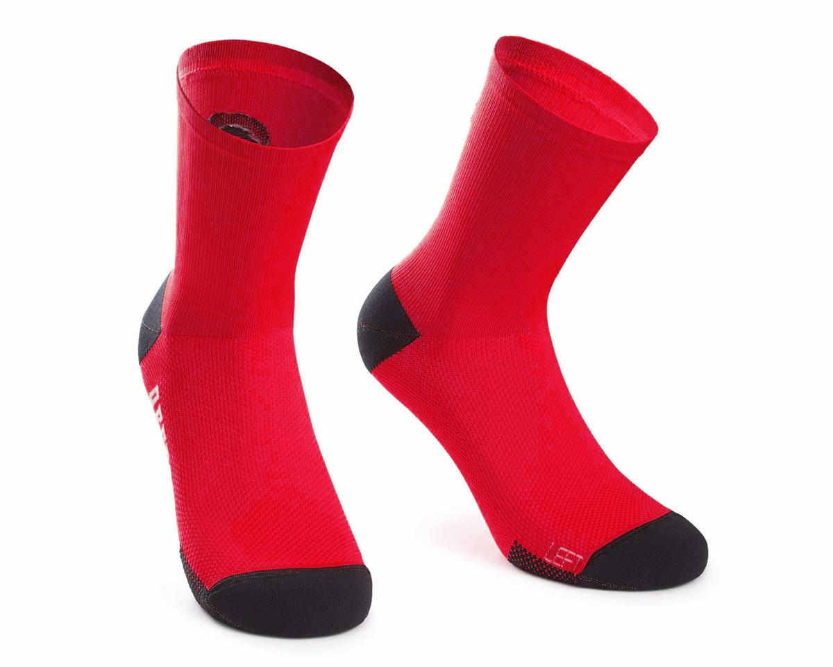 Носки ASSOS XC Socks Rodo, красные с черным, II/43-46 фото 