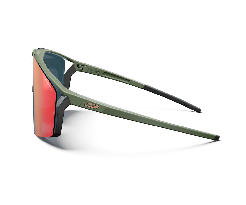 Окуляри Julbo EDGE SPECTRON 3+SPECTRON 0, хакі, червона+прозора лінзи фото 6
