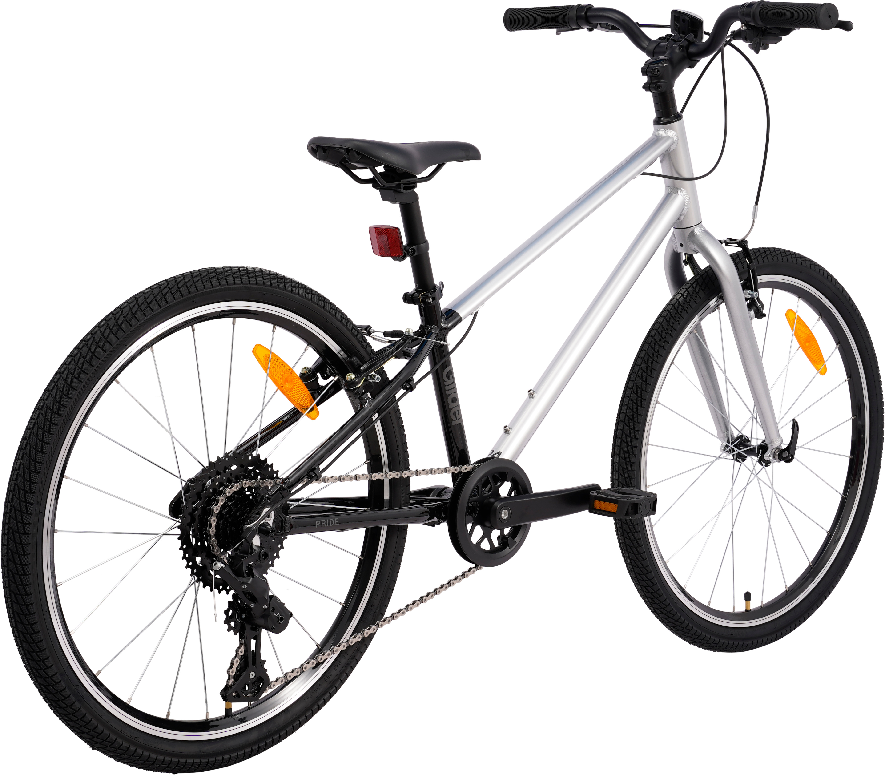 Велосипед 24" Pride GLIDER 4.1 сірий B6 фото 2