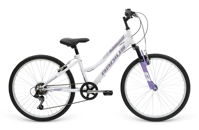 Велосипед 24" Radius Lynx рама- 13" Gloss White/Gloss Lavender/Gloss Silver фото 