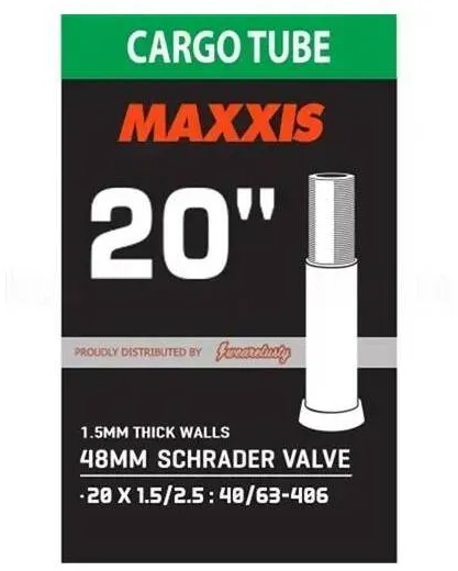 Камера 20x1.5/2.5 Maxxis CARGO, AV 48 мм фото 