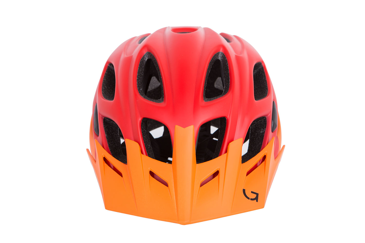 Шолом Green Cycle Enduro розмір 54-58см оранжево-червоний матовий фото 2