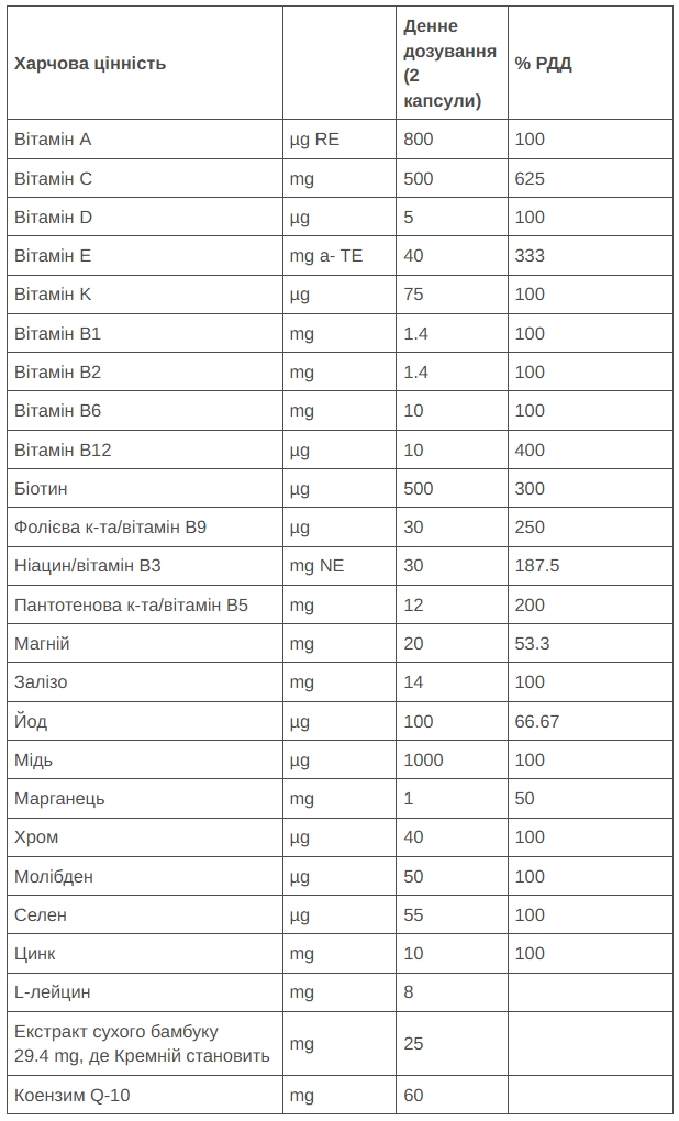 Комплекс вітамінів 226ERS Vegan Vitamin+ 60капс/уп фото 2