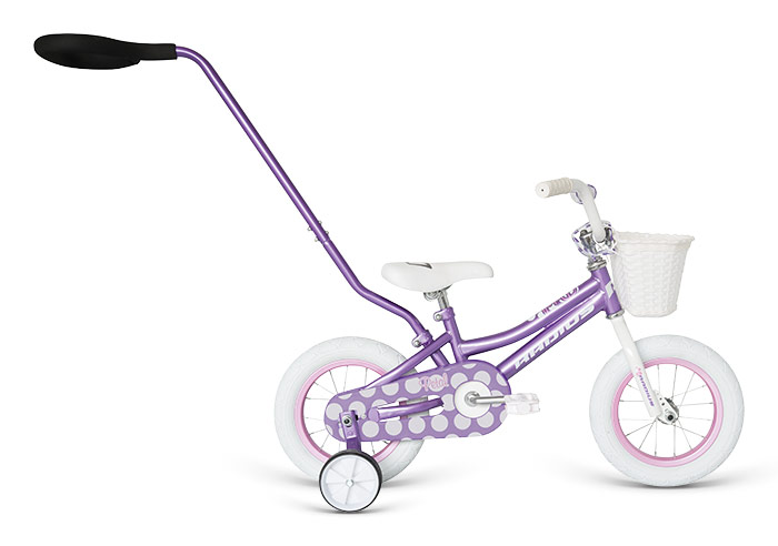 Велосипед 12 "Radius Petal Steerer Gloss Lavender/Gloss White/Gloss Pink фото 