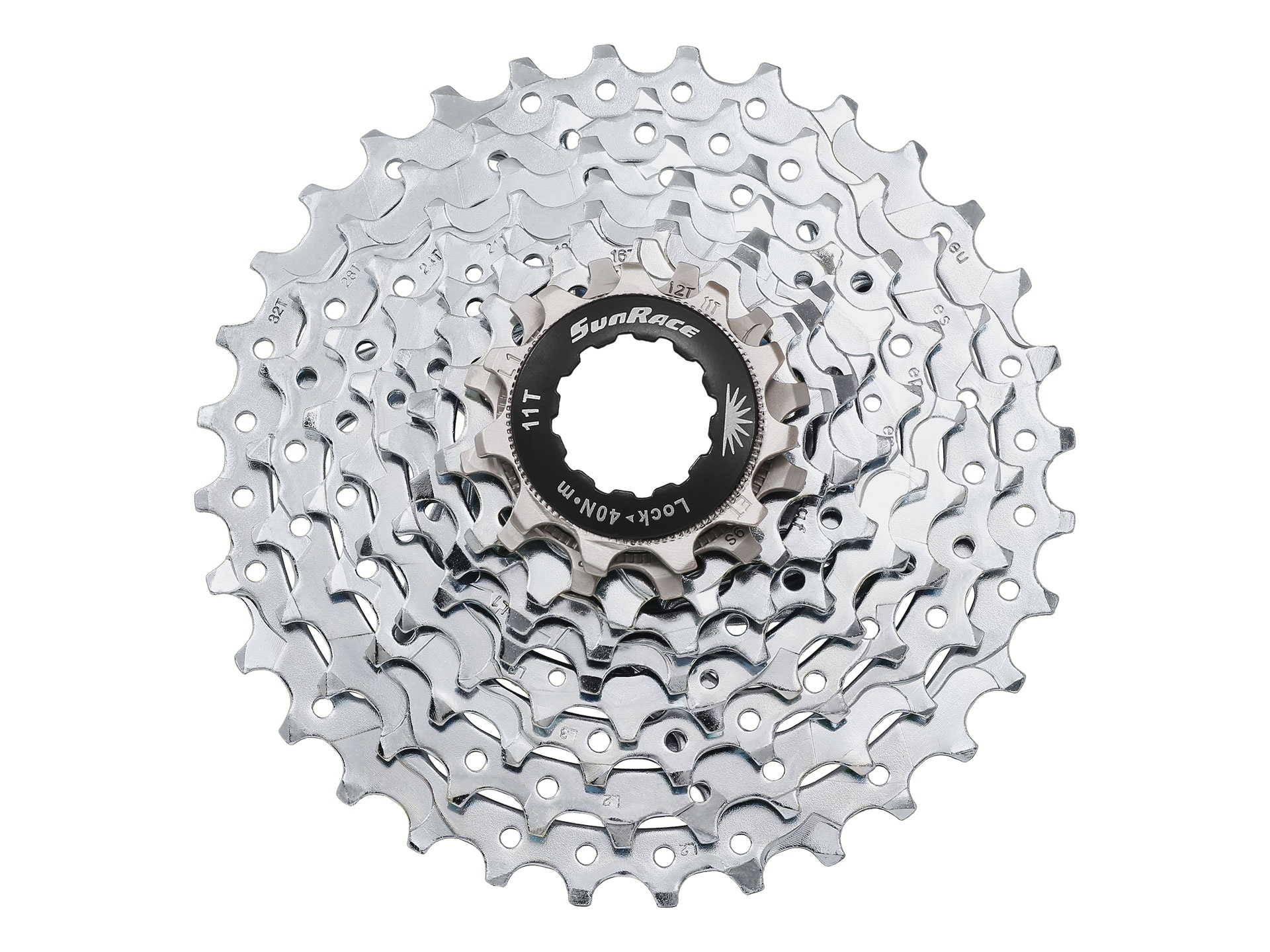 Кассета 9-k 11-32T SUN RACE M90 MTB, Zinc фото 