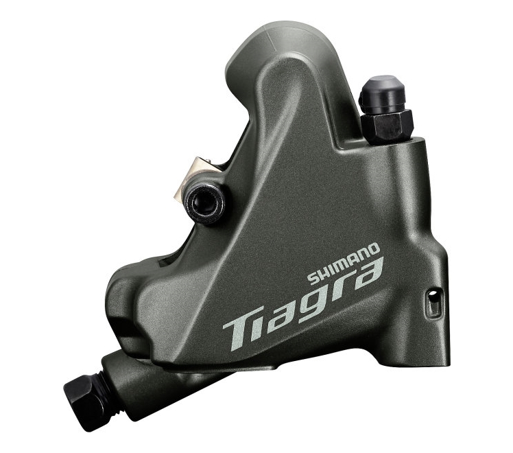 Калипер гидравлических тормозов Shimano BR-4770-R, FLAT MOUNT, задний, без адаптера, колодка L03A RESIN PAD(W/FIN) фото 