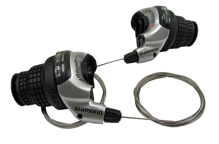 Ручки перемикання лев + прав Shimano REVOSHIFT RS-41 L3-к R7-k гріпшіфти фото 