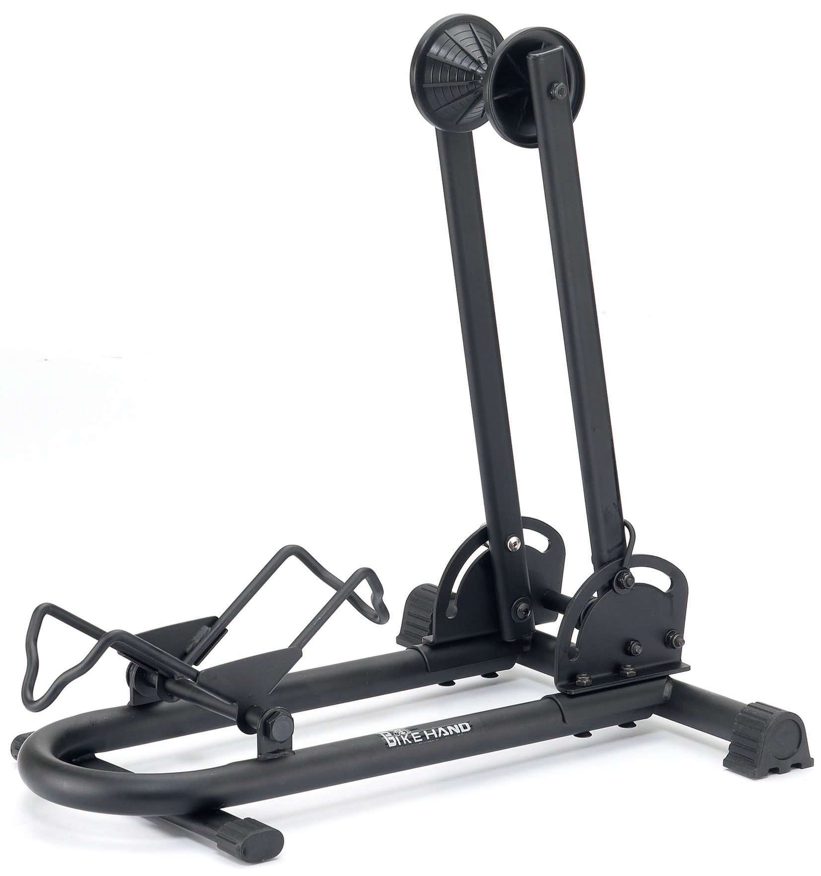 Стойка Bike Hand YC-96 для велосипедов 26"- 29" с шириной покрышек от 20мм(Шоссе) до 2,5"(МТБ), складная, на ножках фото 