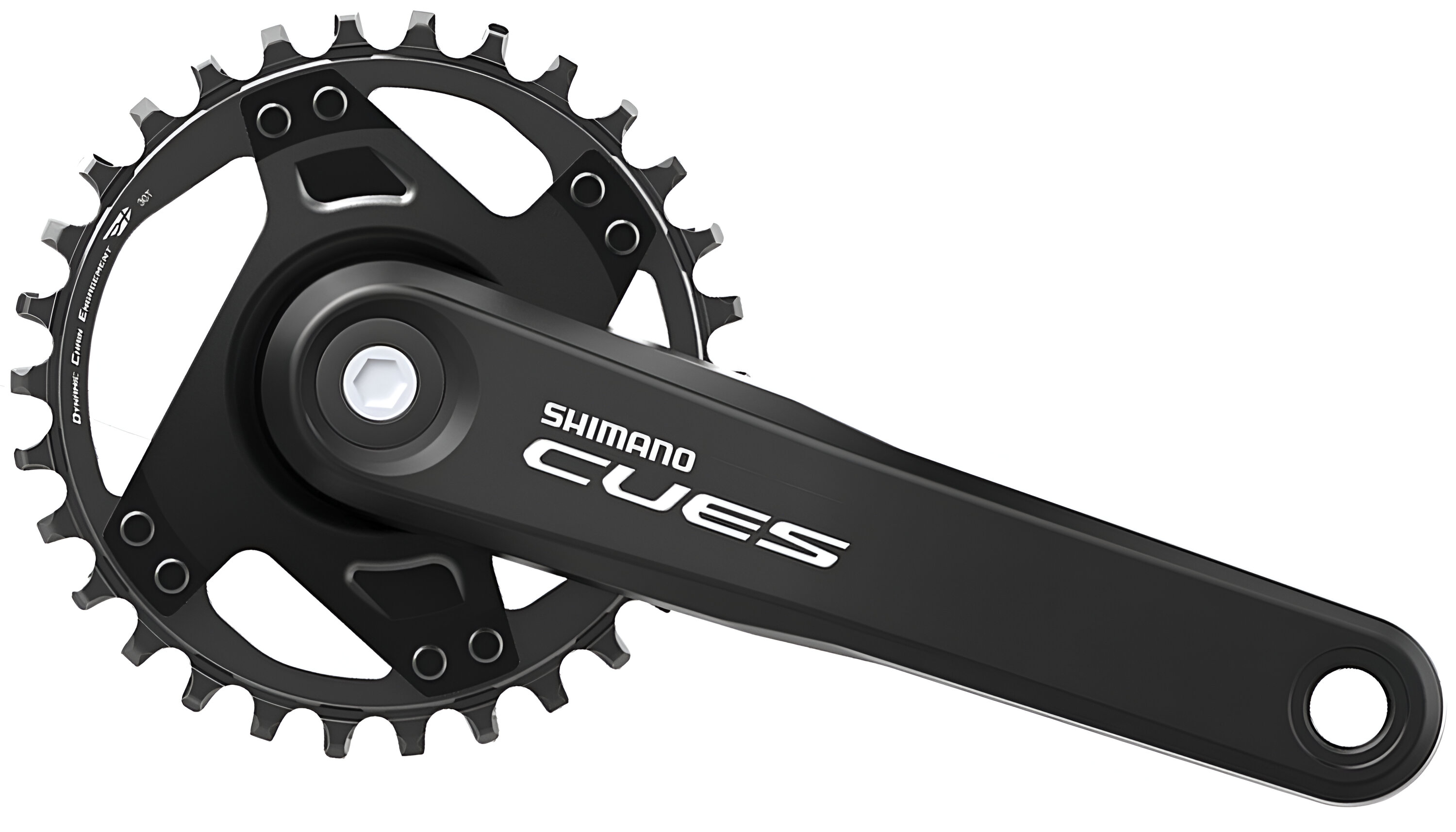 Шатуни Shimano FC-U4000-1 CUES, 175 мм, 1x9/10/11-шв., 30T, з болтами фото 1