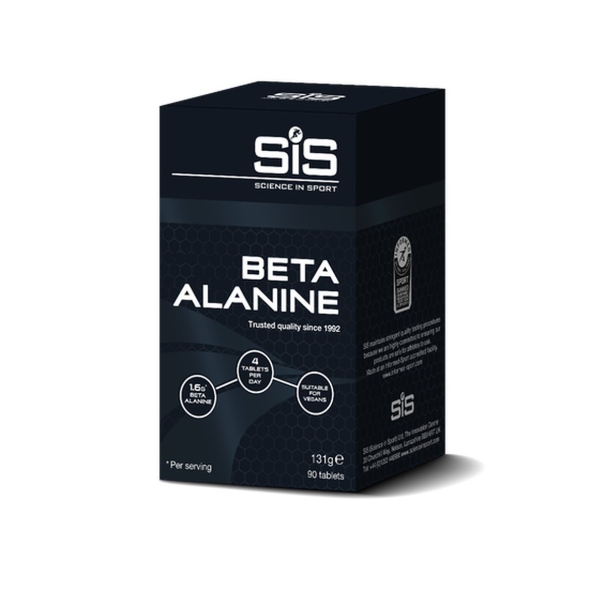 Аминокислоты SiS Beta Alanine Tablet 90's, Неароматизированный, 144г фото 