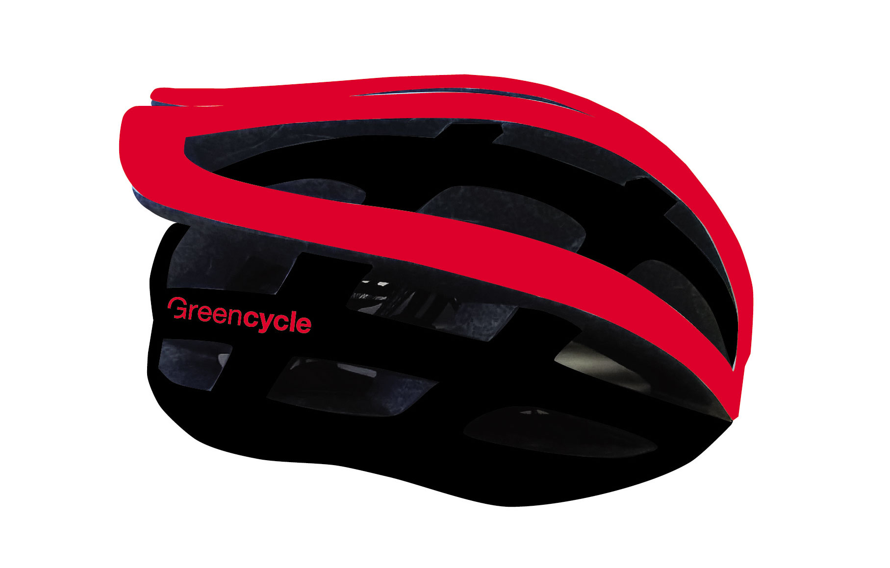 Шлем Green Cycle Eos размер M для шоссе черно-красный матовый