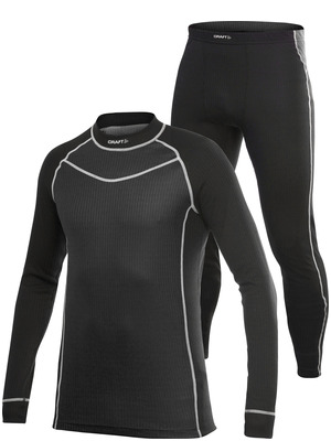 Комплект термобілизни CRAFT Active Multi 2 pack Colorblocking, чоловік., Розмір S черн. фото 