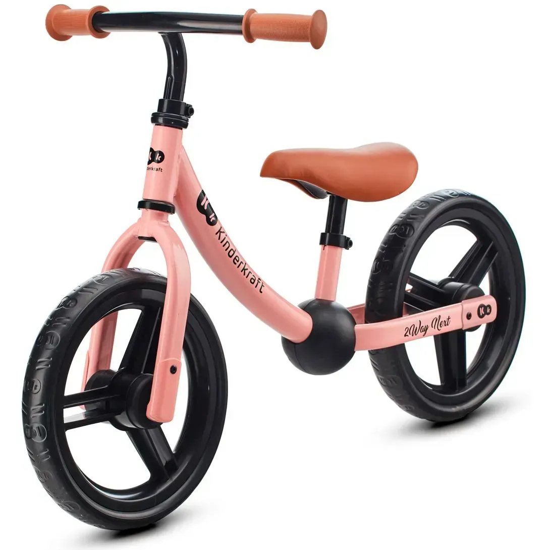 Беговел 12" Kinderkraft 2Way Next Rose Pink фото 