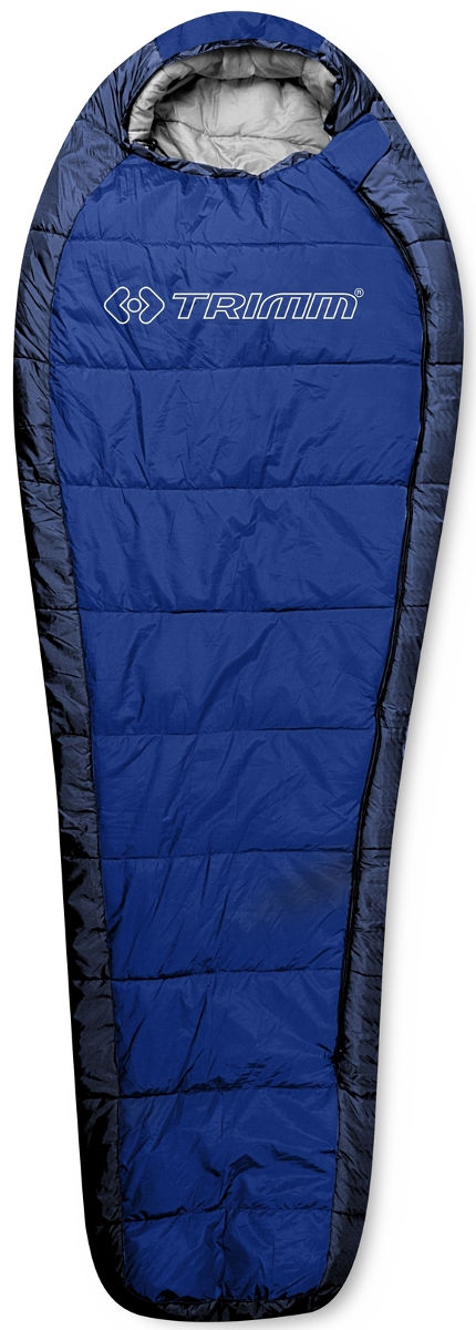 Спальный мешок Trimm HIGHLANDER mid. blue/sea blue, размер 195 L, синий фото 
