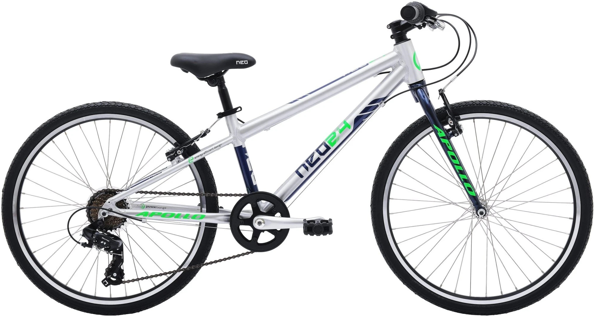 Велосипед 24" Apollo NEO 7s boys синій/салатовий фото 