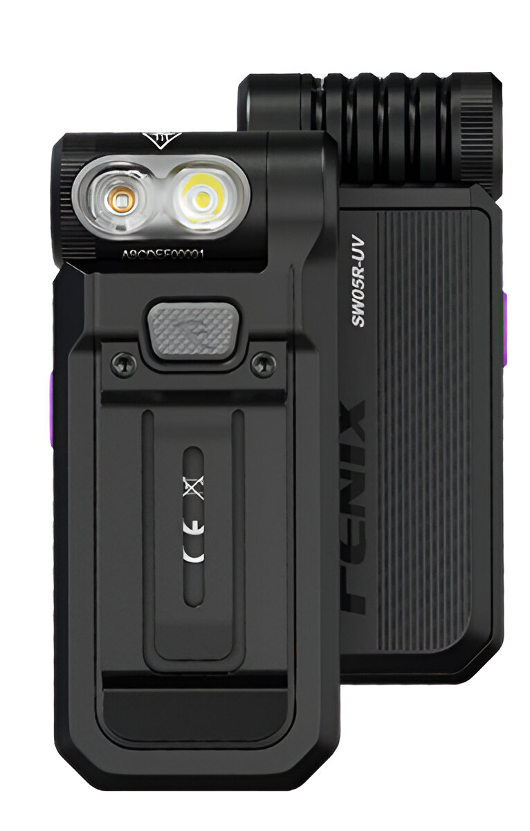 Фонарь многоцелевой Fenix SW05R-UV LED, режим УФ, черный фото 
