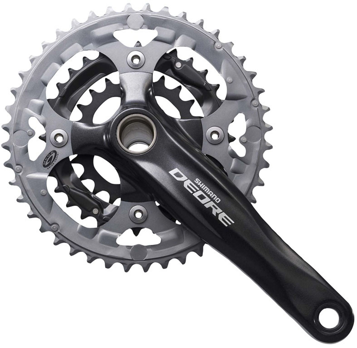Шатун Shimano FC-M590-L DEORE, 44х32х22T, 175мм black фото 