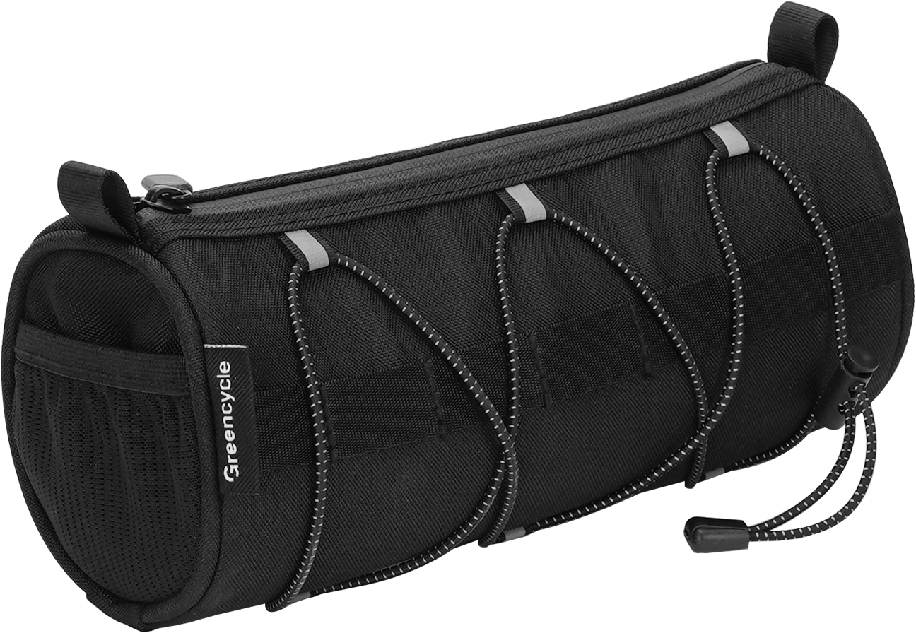 Сумка на руль Green Cycle Roll, 25х10х11,3 см, черный фото 