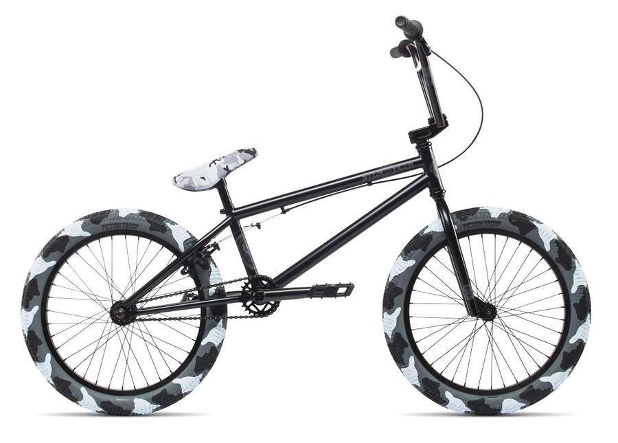 Велосипед 20" Stolen STLN-X-FCTN COLLABORATION 2 рама - 20.25" matte black w/urban camo tires (черный матовый) 2018 фото 1