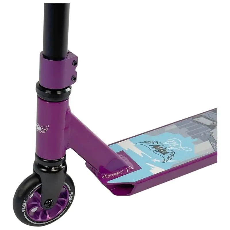 Самокат трюковый Flyby Lite V2 complete Black/Purple фото 3