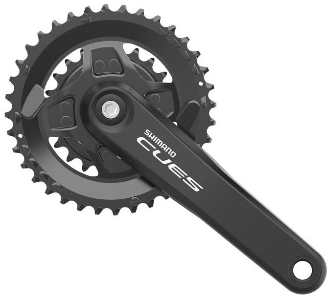 Шатуни Shimano FC-U4000-2B CUES, 170 мм, 2x9/10/11-шв., 36x22T, з болтами фото 