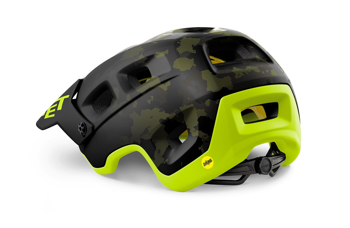 Шолом Met TERRANOVA MIPS CE розмір M (56-58), camo lime green matt, камуфляж зелений лайм матовий фото 2