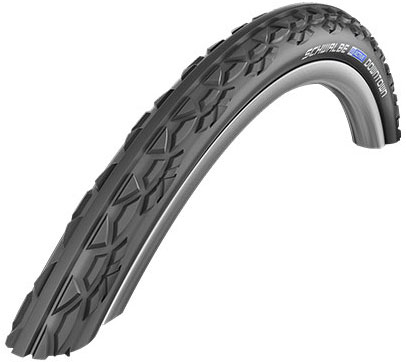 Покрышка 24x1.00 (25-540) Schwalbe DOWNTOWN HS342 K-Guard GR/B 2grip GRC, 50EPI фото 