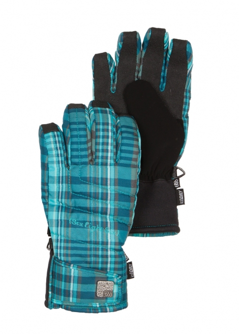Перчатки 686 Ivy Insulated Glove  жен. L, Teal Plaid фото 