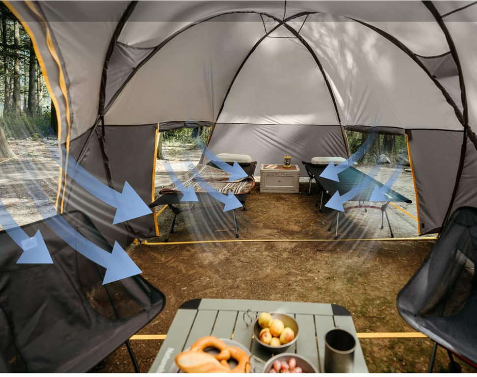 Палатка шестиместная Naturehike KOTA 6 CNK2450WS031, светло-коричневая фото 7