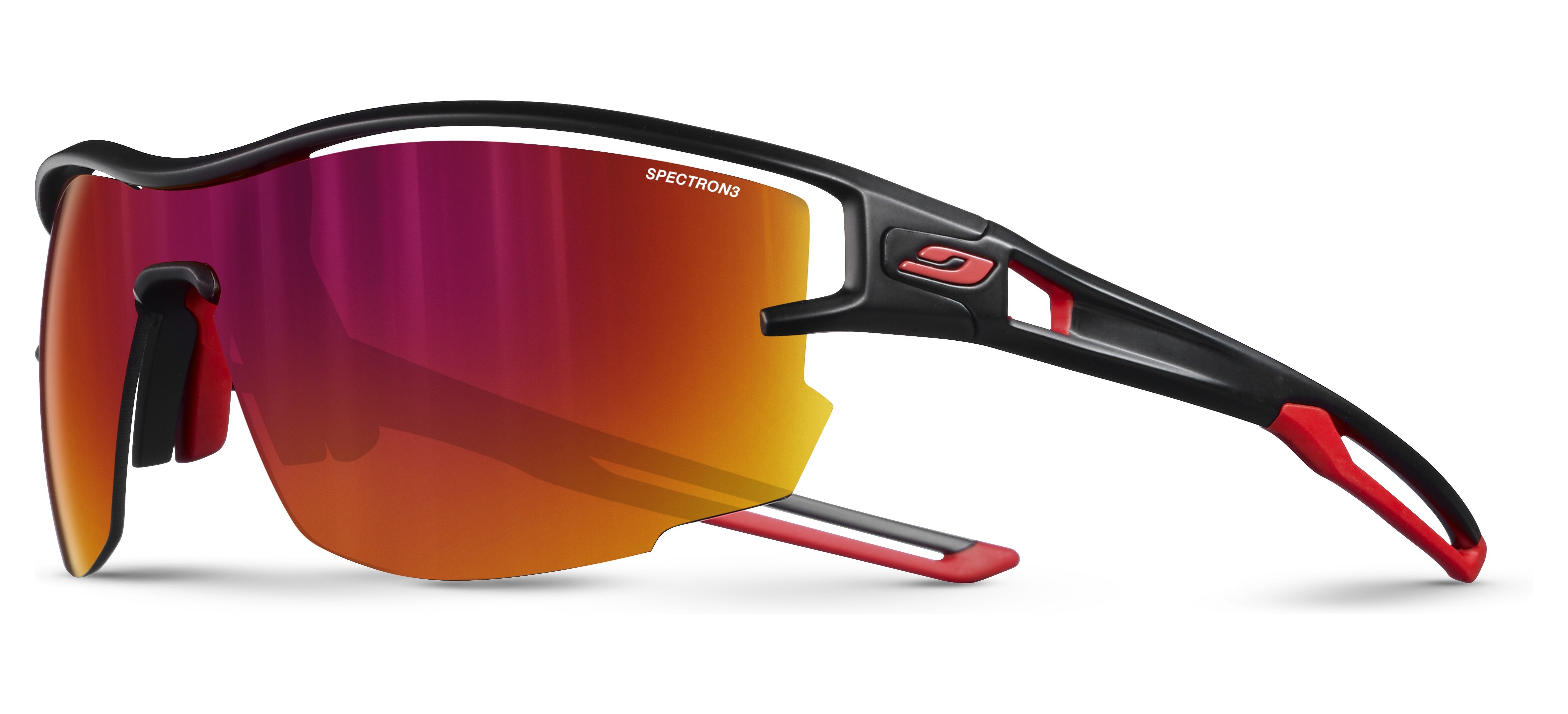Окуляри Julbo AERO SPECTRON 3, чорно-червоні, червона лінза фото 1
