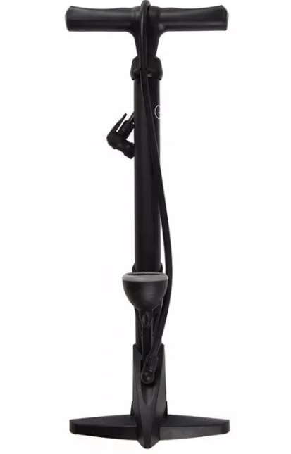 Насос напольный Green Cycle GPF-043P пластиковый с манометром, presta+schrader, 160psi фото 