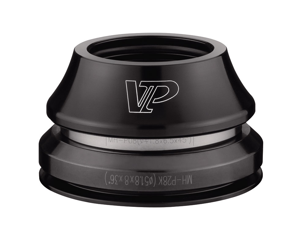Кермова колонка 1-1/8" 1-1/2" VP VP-B402AC (15mmx46) конусна, інтегрована, D 28.6/41.8-51.8/39.8, вальниці картриджні, алюмін., Анодіровка фото 