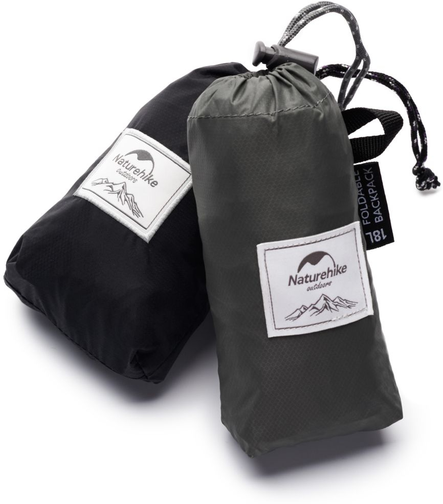 Рюкзак Naturehike Ultralight NH17A012-B, 18 л, серый фото 5