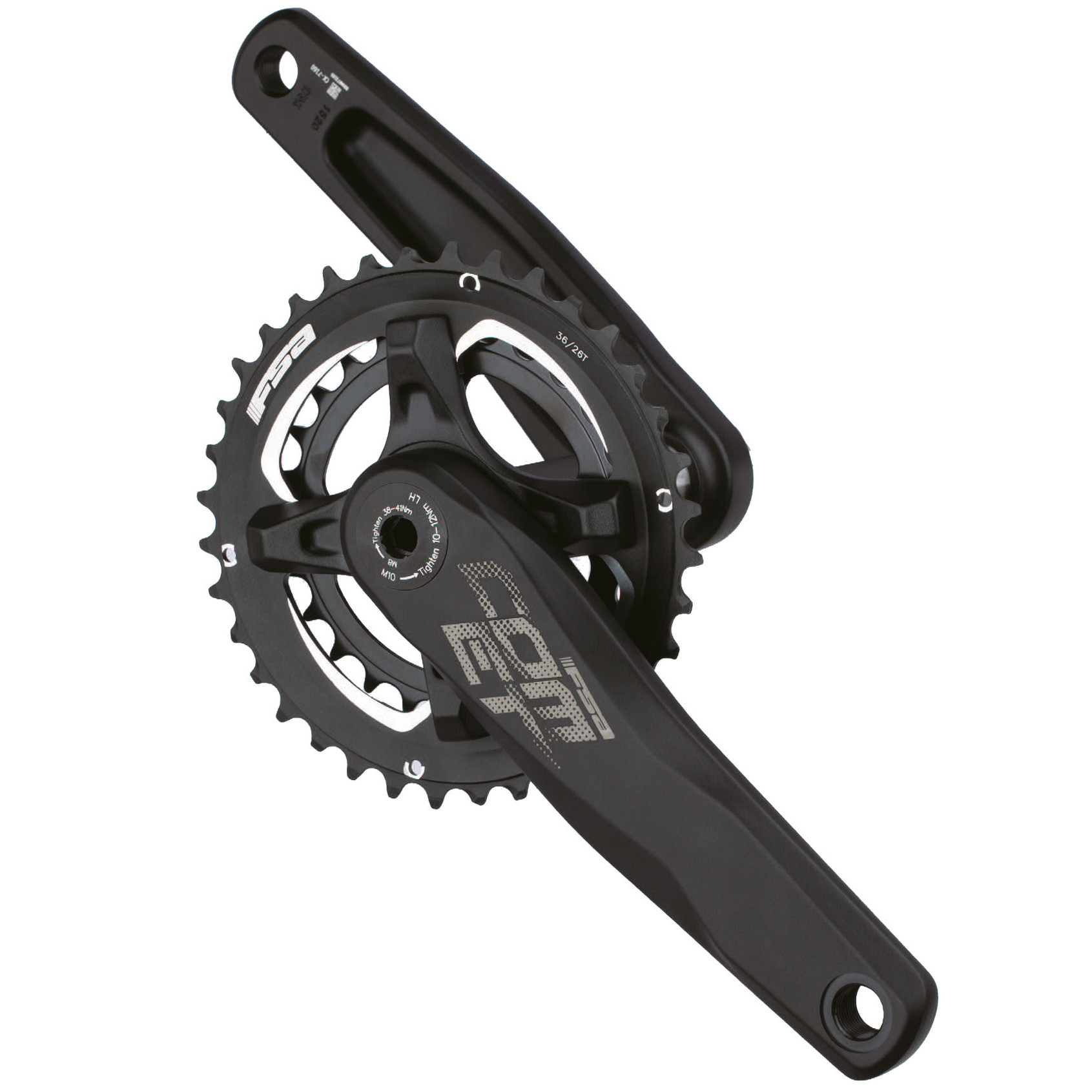 Комплект шатунов FSA CK MTB COMET Mod M/EXO 38x28T 175mm M11/D10 B2 фото 